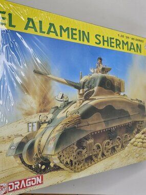 SEALED Dragon 1/35 El Alamein Sherman Smart Kit M4A1 Tank Model Kit